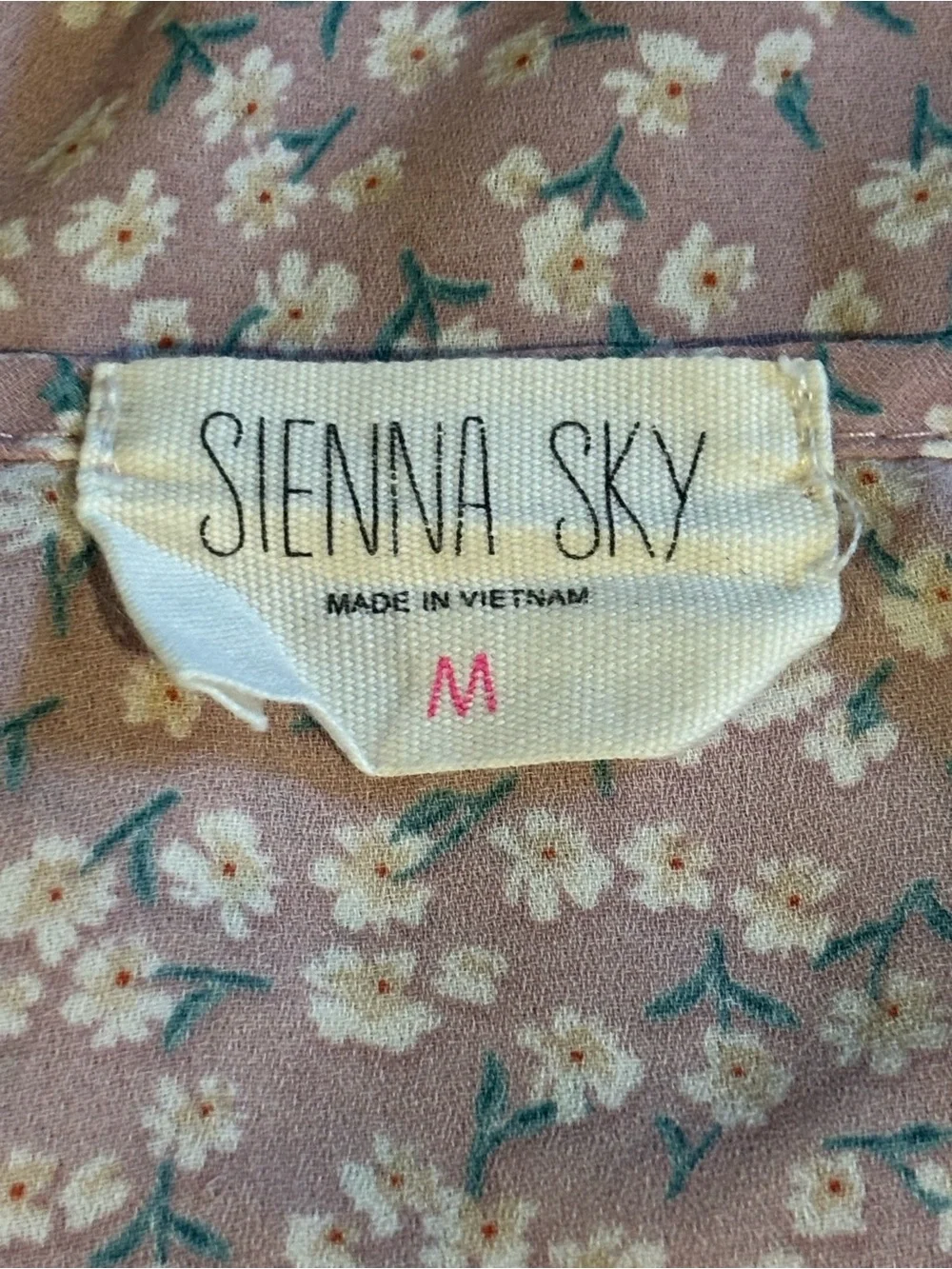 Sienna Sky Pink Floral Ruffle Wrap Top